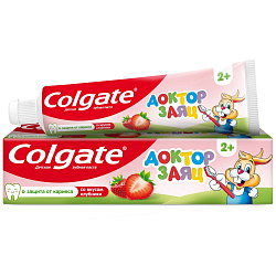 COLGATE Зубная паста Детская "Доктор Заяц" (клубника) 50мл