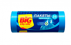 BIG City 35л 30шт 50х60см Пакеты для мусора HD синие