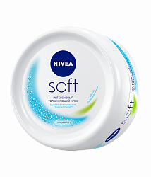 NIVEA Soft 200мл Крем для тела Увлажняющий Интенсивный универсальный банка