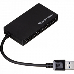 Разветвитель USB HS005 USB 3.0x4/черный