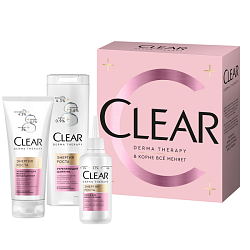 ПН CLEAR DERMA THERAPY 2024 (Шампунь 200мл+Маска/кондиционер 200мл+Скраб 150мл)