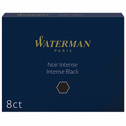 Картриджи чернильные Waterman Standart, черный, 8шт., картонная коробка