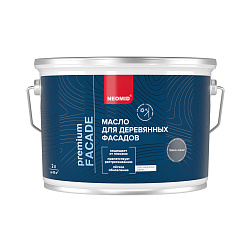 Масло для фасадов Neomid Premium Facade, шелковисто-матовое, 2 л, темно-синее