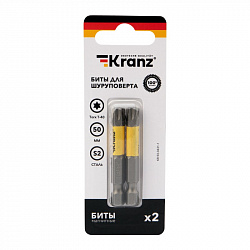 Бита для шуруповерта KRANZ Torx T40х50 мм (2 шт./уп.)