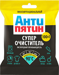 АНТИПЯТИН порошок ОЧИСТИТЕЛЬ-пятновыводитель КИСЛОРОДНЫЙ 60-90°С, 70гр