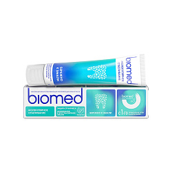 BIOMED HEALTHYWHITE Инновационная зубная паста Защита от кариеса Отбеливание и восстановление эмали Лесная мята, 65 г