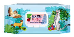 EXXE детская серия Великая страна Влажные салфетки (Ягодный микс), 120 шт