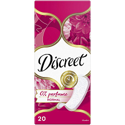 DISCREET 20шт Прокладки ежедневные Normal Plus