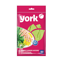 YORK Перчатки резиновые Алоэ (M)