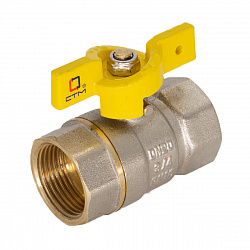 Кран шаровой для газа СТМ Газ 1/2" г/г, бабочка