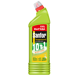 СХЗ SANFOR UNIVERSAL 10в1 Средство для чистки и дезинф. Лимонная свежесть, 1500 мл