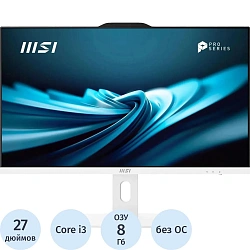 Моноблок MSI Pro AP272P (9S6-AF8322-811) 27/FHD/i3-14100/8/512/K&amp;amp;amp;M/NoOS