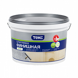 Шпатлевка финишная Текс Профи, белая, 16 кг
