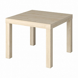 Стол журнальный "Лайк" аналог IKEA (ш550*г550*в440 мм), дуб светлый, ш/к 07087