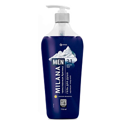 GraSS "Milana" MEN Гель для душа Таинственная арктика" с маслом эвкалипта (750мл)