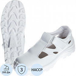 Полуботинки (сандалии) АЛМИ(арт. 80302-011600) с МП, белые, р.39