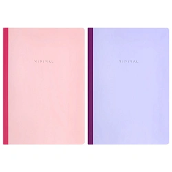 Тетрадь А4 96 л. BRAUBERG, на сшивке с корешком, клетка, обложка картон, "Minimal Pastel", 405282