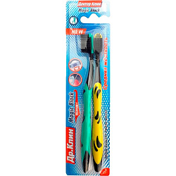 Зубная щётка "dr.clean" Magic black Медиум 2 шт