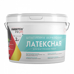 Шпатлевка латексная Farbitex Profi, акриловая, 16 кг