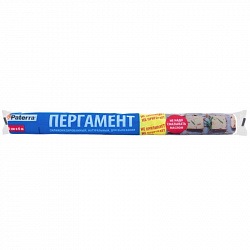 Пергамент для выпечки PATERRA силикон., 38см х 6м, белый, (209-008)