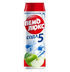 Средство чистящее "Пемолюкс" сода 5 яблоко 480 гр