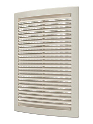Вентиляционная решетка Era 1825РЦ Ivory, пластиковая, с сеткой, 180 x 250 мм