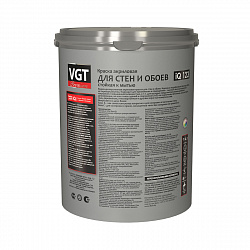 Краска моющаяся для стен и обоев VGT Premium iQ123, база A, белая, 2 л