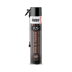 Теплоизоляция напыляемая пенополиуретановая Kudo Home Pur-o-therm R25+, 1000 мл