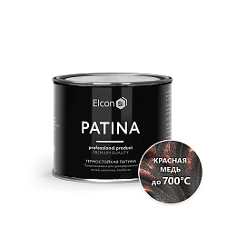 Краска декоративная термостойкая Elcon Patina, 0,2 кг, красная медь