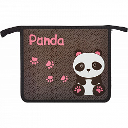 Папка для тетрадей Panda,А5, молния, пластик, ПТ-735