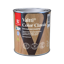 Фасадная лазурь Tikkurila Valtti Color Classic, 0,9 л, база EC, бесцветная