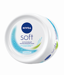 NIVEA Soft 100мл Крем для тела Увлажняющий Интенсивный универсальный банка