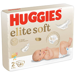Подгузники "Huggies" Elite Soft 2 размер 82шт