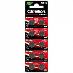 Батарейка Camelion AG13 BL-10 Mercury Free 357A/LR44/A76 д/часов 10шт/уп