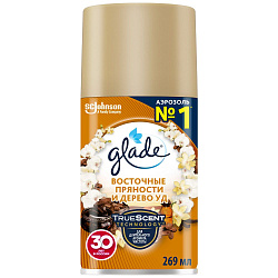 Oсвежитель воздуха Glade Automatic Восточные пряности и дерево уд сменный баллон 269 мл