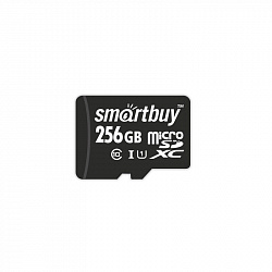 Карта памяти SmartBuy microSDXC 256Gb UHS-I Cl10 +ад, SB256GBSDCL10-01