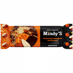 Батончик Mindy'S Шоколад-Миндаль-Апельсин, 30штx35г