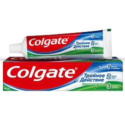 COLGATE Зубная паста Тройное действие Натуральная мята комплексная 100 мл