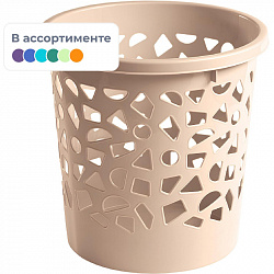 Корзина для мусора 10л пластик, с держателем
