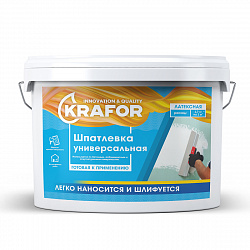 Шпатлевка латексная Krafor, 1,5 кг
