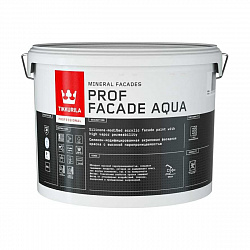 Краска фасадная с высокой паропроницаемостью Prof Facade Aqua (Фасад Аква) 9л бесцветный (база MRC)