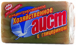 Мыло хозяйственное Аист 70% с глицерином 150 гр