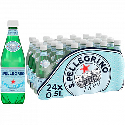 Вода минеральная San Pellegrino питьевая газ ПЭТ 0,5 л