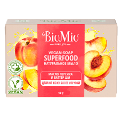 BioMio BIO-SOAP RU-CIS(22) Натуральное мыло. Персик и ши, 90 г