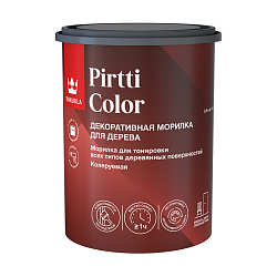 Морилка водная Tikkurila Pirtti Color (Пиртти Колор), 0,9 л, база EP, бесцветная
