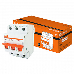 Выключатель автоматический Tdm Electric ВА47-29, 3Р, 63 А, 4,5 кА, тип C