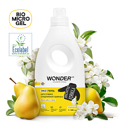 Экогель для стирки спортивной одежды Wonder Lab Белые цветы и груша 1 л