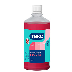Колер паста Текс Универсал №01, красная, 0,5 л