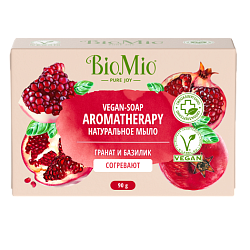 BioMio BIO-SOAP RU-CIS(22) Натуральное мыло. Гранат и базилик, 90 г