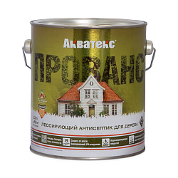 Антисептик для дерева Акватекс Прованс, лессирующий, полуматовый, 2,5 л, венге